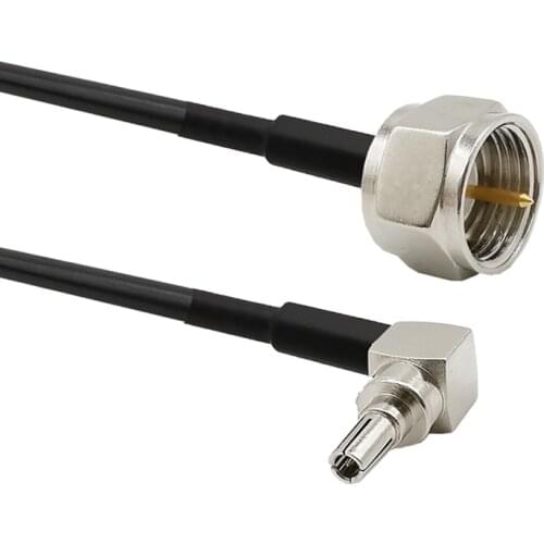 3/6/9 Meter F Type Male Plug to CRC9 Male Right Angle RF Pigtail Wire RG174 Pigtail Cable for HUAWEI Model