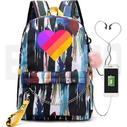 Likee Video App Schoolbag Camouflage Green Likee Bag Softback Zipper Back Pack Laptop Army Bags Unisex Outdoor Sports Backpack