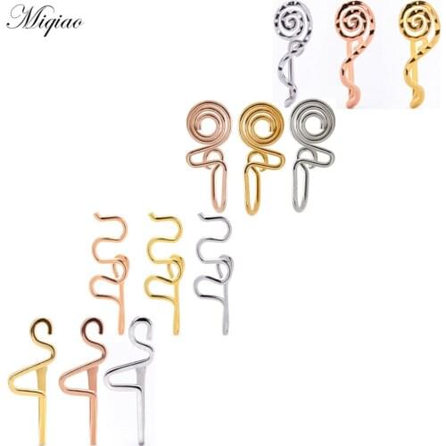 Miqiao 1pcs New Product Personality Sexy Non-hole Fake Nose Ring Wearing Nose Jewelry