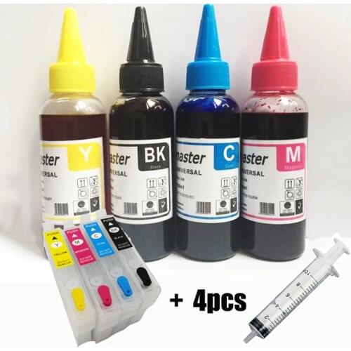 Vilaxh 29 29XL Refillable Ink Cartridge + dye ink For Epson T2991 - T2994 Expression XP-235 XP-332 XP-335 XP-432 XP-435