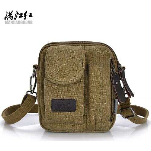 2017Famous Brand Bag Men Mini Flap Bags Man Casual Messenger Multifunctional Canvas Shoulder Crossbody Bags Mens Satchel