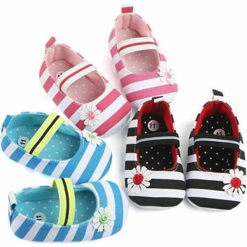 Imcute 2020 Newborn Baby Girl Soft Crib Shoes Infants Anti-slip Sneaker Prewalker 0-18M