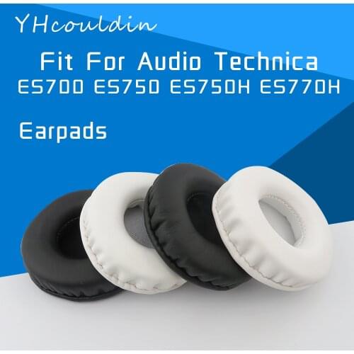 YHcouldin Earpads For Audio Technica ATH ES700 ES750 ES750H ES770H Headphone Accessaries Replacement Wrinkled Leather