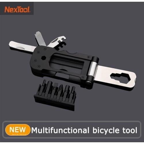 NexTool Multi-functional Bicycle Tool Mini Pocket Bike Toolbox Outdoor Wrench Repair Tool Magnetic Sleeve