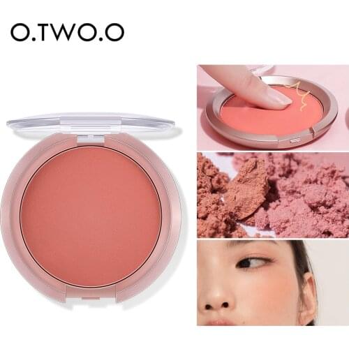 O.TWO.O Bouncy Blush Matte Makeup Lightweight Face Blusher Natural Rouge Cheek Blusher Peach Contouring For Face Cosmetics TSLM