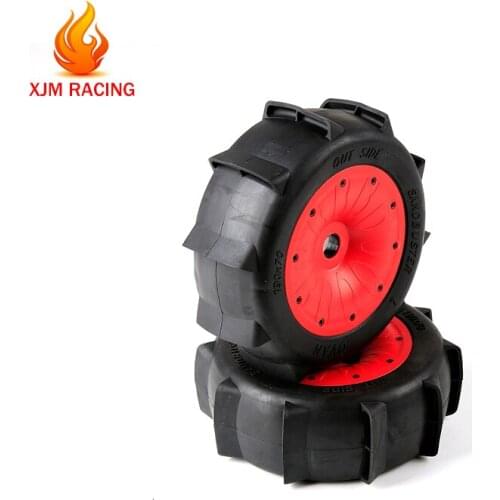 Sand Paddle Desert Wheel Tyre with Beadlock Ring Set for 1/5 Losi 5ive- T Rofun Rovan LT KM X2 BAJA 4WD SLT Rc Car Toys Parts