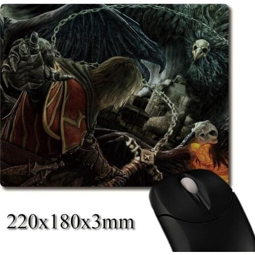 Devil Battle Scene of Castlevania printed Heavy weaving anti-slip rubber pad office mouse pad Coaster Party favor 220x180x3mm