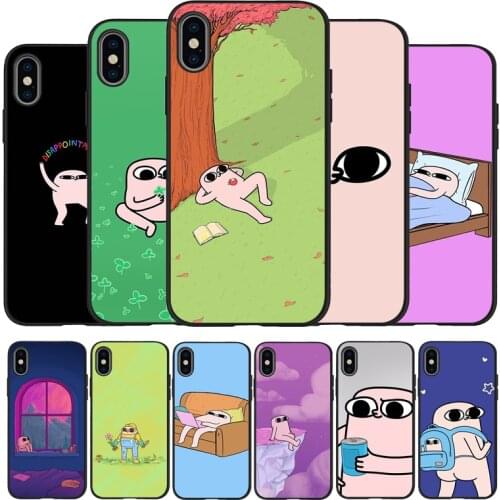 Cartoon Anime Cute Ketnipz black Silicone Phone Case For iPhone 12 XR XS Max 5 5S SE 2020 6 6S 7 8 PLUS X 11Pro Max 11 Cover