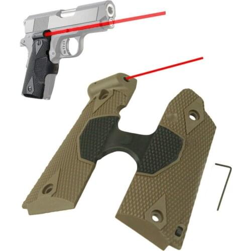 Tactical Red Dot Laser 1911 Handle Grip Laser Sight For Handgun Outdoor Hunting Accessories Black