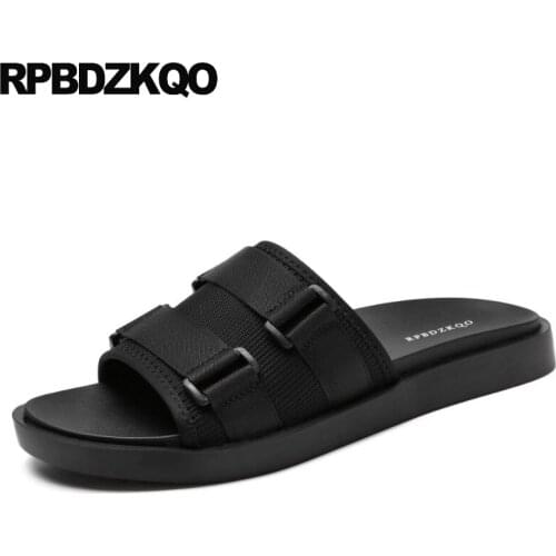 Slippers designer slides waterproof platform shoes flat mesh famous brand black casual beach mens sandals 2019 summer outdoor