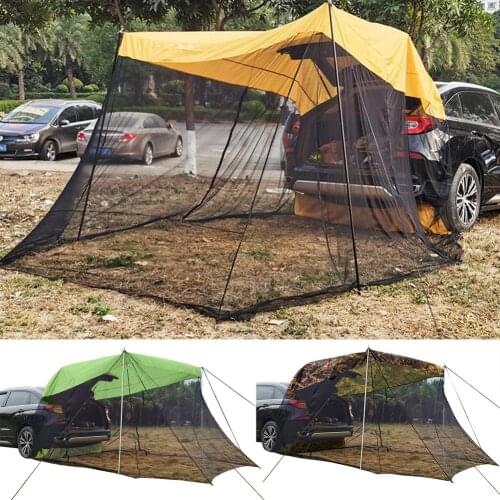 Outdoor Car Rear Extension Sunshade Tent Vehicle Trunk Side Awning SUV Off-road Canopy Camping Trunk Side Camping Tent
