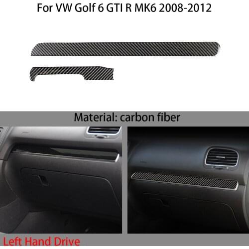 Carbon fiber car interior, instrument trim trim, suitable FOR VW Golf 6 GTI R MK6 2008-2012 car sticker