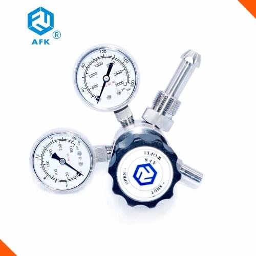 High pressure piston type two gauges stainless steel co2 pressure regulator with CGA540
