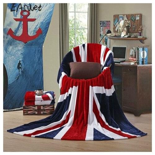 YMQY Fleece Blankets On The Sofa