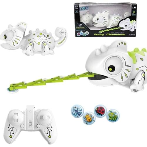 Funny Chameleon Color Changeable Smart Chameleon 2.4GHz Remote Control Chameleon Toys for Kids Toy