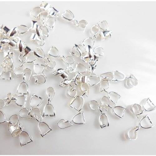 50pcs Jewelry DIY Accessories 925 Silver Hook For Necklace Findings & Components 5*13MM