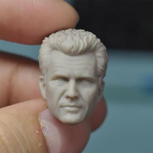 1/12 Unpainted Director Mel Gibson Head Sculpt Carved For 6'' Male Action Figure Body In Stock