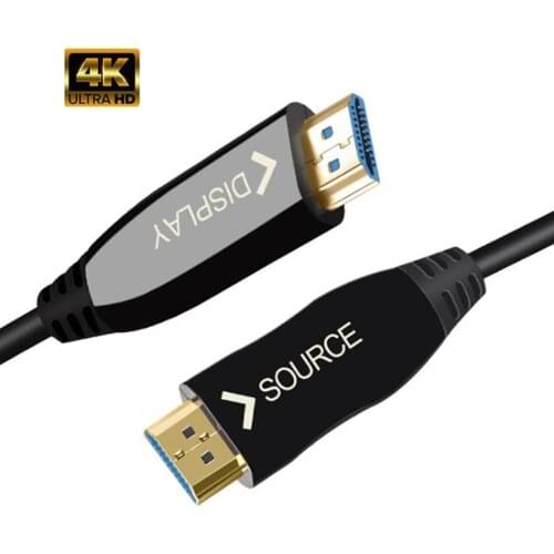 4K HDMI 1.4 Fibre Optic Cable - HDMI1.4 Support 4K@30Hz HDR/High Speed 10.2Gbps/3D/UHD/EDID/CEC HDMI Cable 1.4 Fibre Optic Cable
