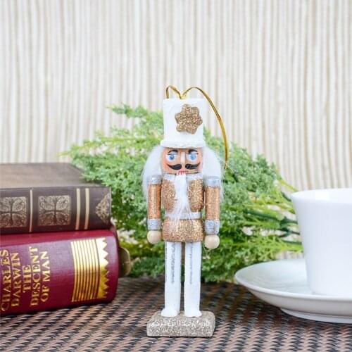 5x Classic 12cm Nutcracker Soldier Figure Drummer Figurine Puppet Home Decor