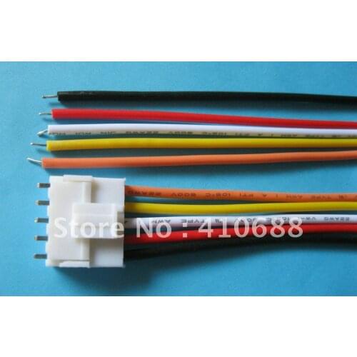6 Pcs VH3.96 3.96mm 5 pin Female 22AWG Wire with Male Pin Connector 300mm Leads