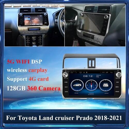 2 Din Android Car Radio For Toyota Land cruiser Prado 2018 2019 Car Stereo Autoradio Auto Audio GPS Navigation