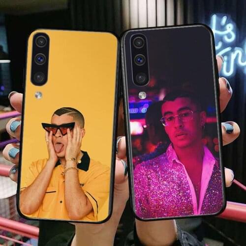 Singer bad bunny Phone cover hull For SamSung Galaxy S8 S9 S10E S20 S21 S5 S30 Plus S20 fe 5G Lite Ultra black soft case