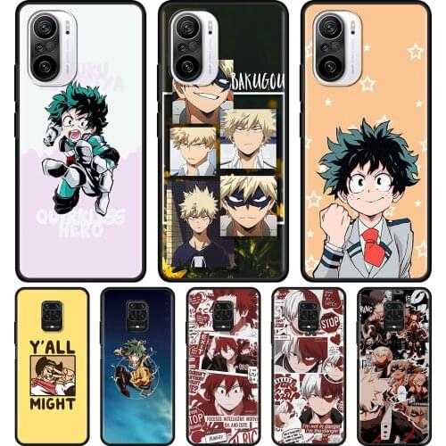 My Hero Characters Smartphone For Xiaomi Redmi Note 10 9 9T 9S 8 8T 7 Pro Max TPU Cover Soft Fundas Shell