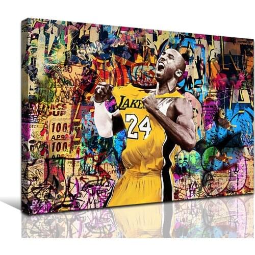 Boy Men Female Mans Room Decor Street Wall Art Print Picture Sportman Basketball Player Canvas Painting For Fans Home Decor