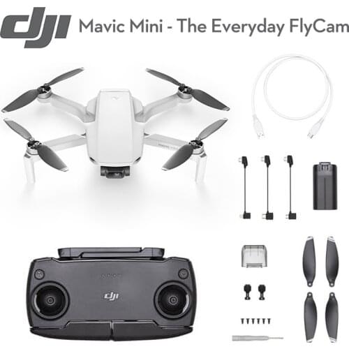 DJI Mavic Mini Original Drone with Ultralight 3-Axis Gimbal 2.7K Camera Foldable 30Minutes Flight Time 4km HD Video Transmission