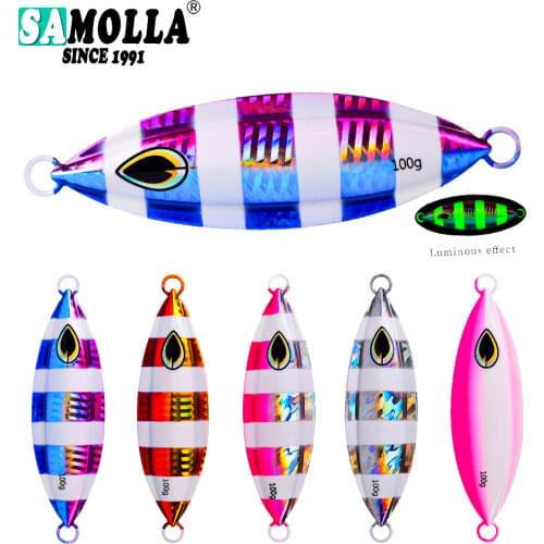 Jig Fishing Lures Weights 40-80g Sinking Metal Jigs Lure Glow Spoon Jigging Isca Artificial Bass Set Bait Peche Carp Fish Tackle
