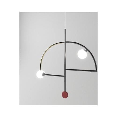 E27 Nordic simple bar hanging lamp colored Pendant Light restaurant, bedroom, bedside lights, modern art and creative lighting