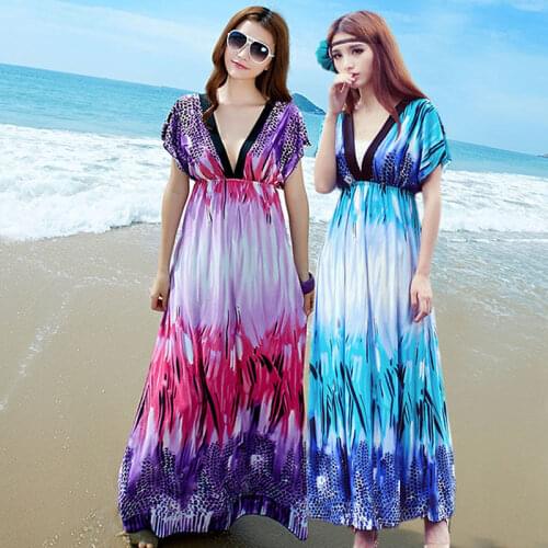 Ice soft silk elastic dress beach skirt milk silk covered belly thin long skirt summer