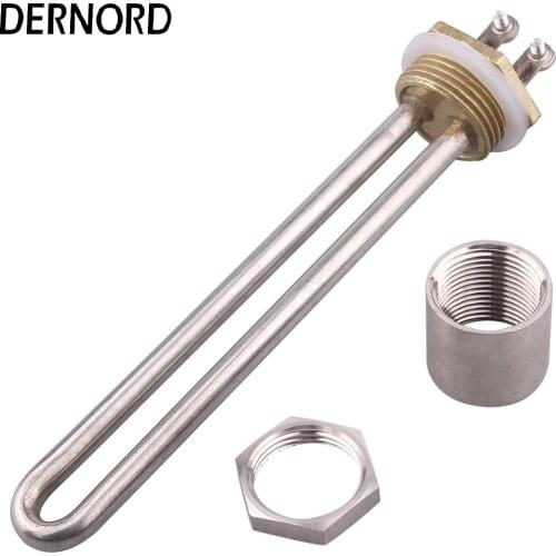 220v 1000w DN25 SUS304 Electrical Heating Element Immersion Tube Water Heater Element