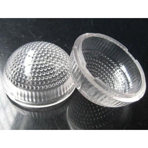 RTMH-48.5 LED Lampshade, PC Ball Covering, Size: 48.5X26.5mm, Thickness: 2mm ,Transparent Color , Bead surface