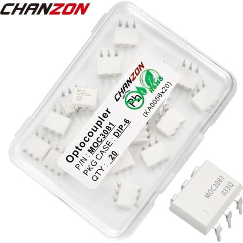 MOC3081 MOC3081M DIP DIP6 Optocoupler Photoelectric Optoisolator Opto Triac Coupler New and Original IC In Stock Chanzon
