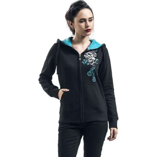 Halloween Hoodies Womens Zipper Long Sleeve Skull Print Hoodie Sweatshirt Tops Sweatshirt Autumn Pocket Elegant Daily Tops