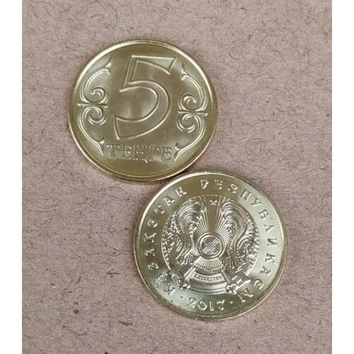 Kazakhstan 5 Tenge17.5mm Asia Coins Old Original Infrequent Coin Commemorative Edition 100% Real Random Year