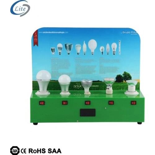 China Supplier Patent design led light bulb tester demo display kit