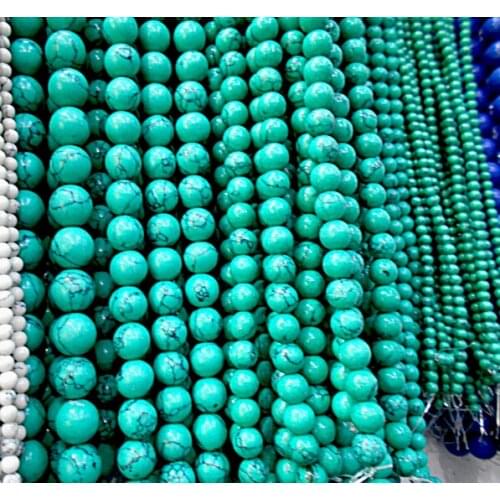 Green beads Natural Stone Top quality ore Round Loose beads ball size 6/8/10/12MM handmade Jewelry bracelet making DIY