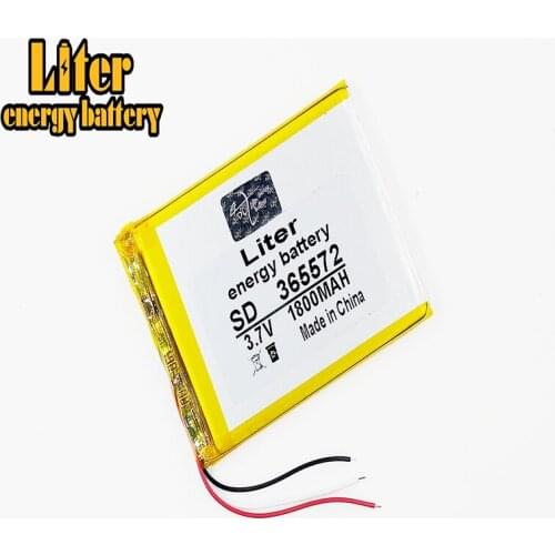 365572 3.7V 1800mah Lithium polymer Battery With Protection Board For GPS Tablet PC Digital Products