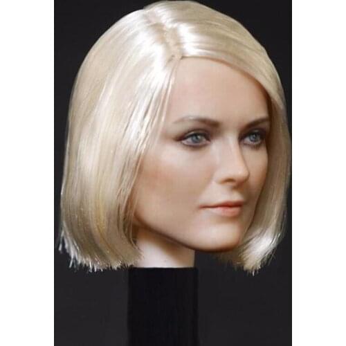 1/6 Scale Female Head Carving Model Lady Head Sculpt for 12" collectible Action Figure