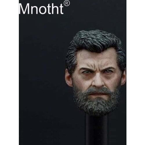Mnotht 1/6 Scale Wolverine Logan Head Carving Models Monroe Rogan Soldiers head Sculpt Toys For 12in Action Figures m3