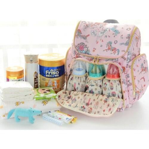 Fashion MultiFunction Waterproof Mother Baby Bag Portable Large Capacity Mummy Maternity Nappy Bag