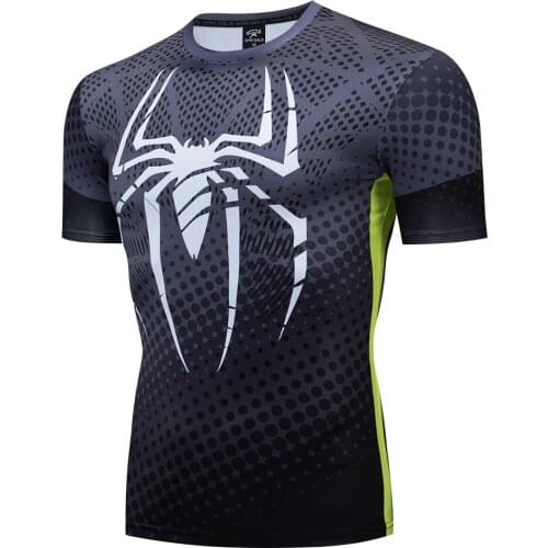 2021 Men New Tight short sleeve T-Shirt Summer High Quality 3D Printed T-shirts Men Short Sleeve Compression Fitness Clothing