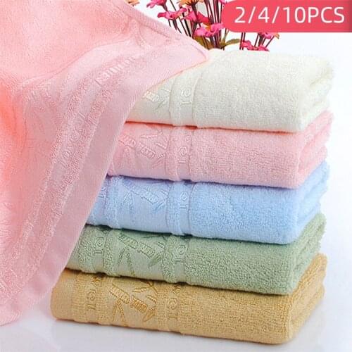 10pcs Microfiber Absorbent Towel Soft Beach Shower Towel Soft Adult Bathroom Quick Bath Towel Drying 35x75cm