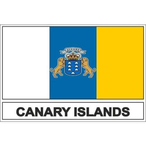 Sticker Flag Canary for Motorcycle Laptop Car RV SUV Wall Stickers