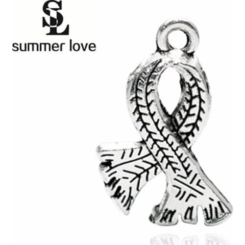 2019 New 10pcs Diy Craft Charms Ribbon Pendant Jewelry Fit Necklace Bracelet Making Tibetan Berloques Para Pulsera