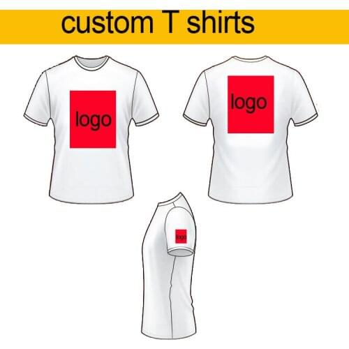 Mini wholesale!free shipping cost!T shirt custom logo printing T shirts,customized with own logo,100% Cotton,US size