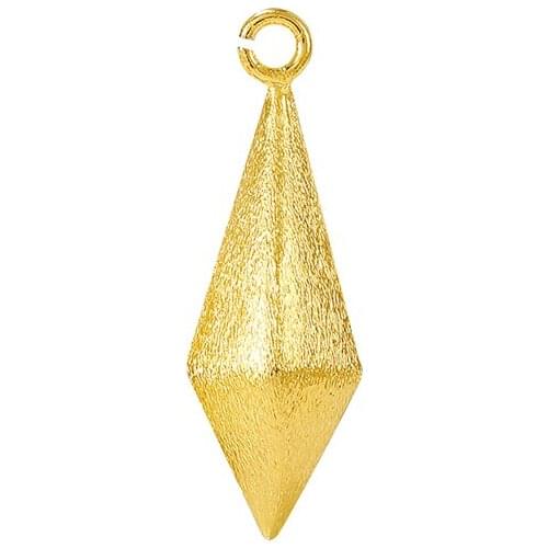 Factory Wholesale Gold Color Brass Coning Charms Pendants Necklace and Bracelet Earring Diy Jewelry Making Supplies Accessories