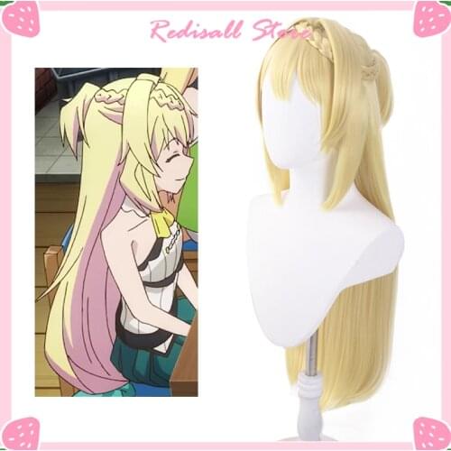 Slime 300 Cosplay Azusa Aizawa Wig Ponytail Blonde Long Hair Slime Taoshite 300-nen Shiranai Uchi ni Level Max ni Nattemashita